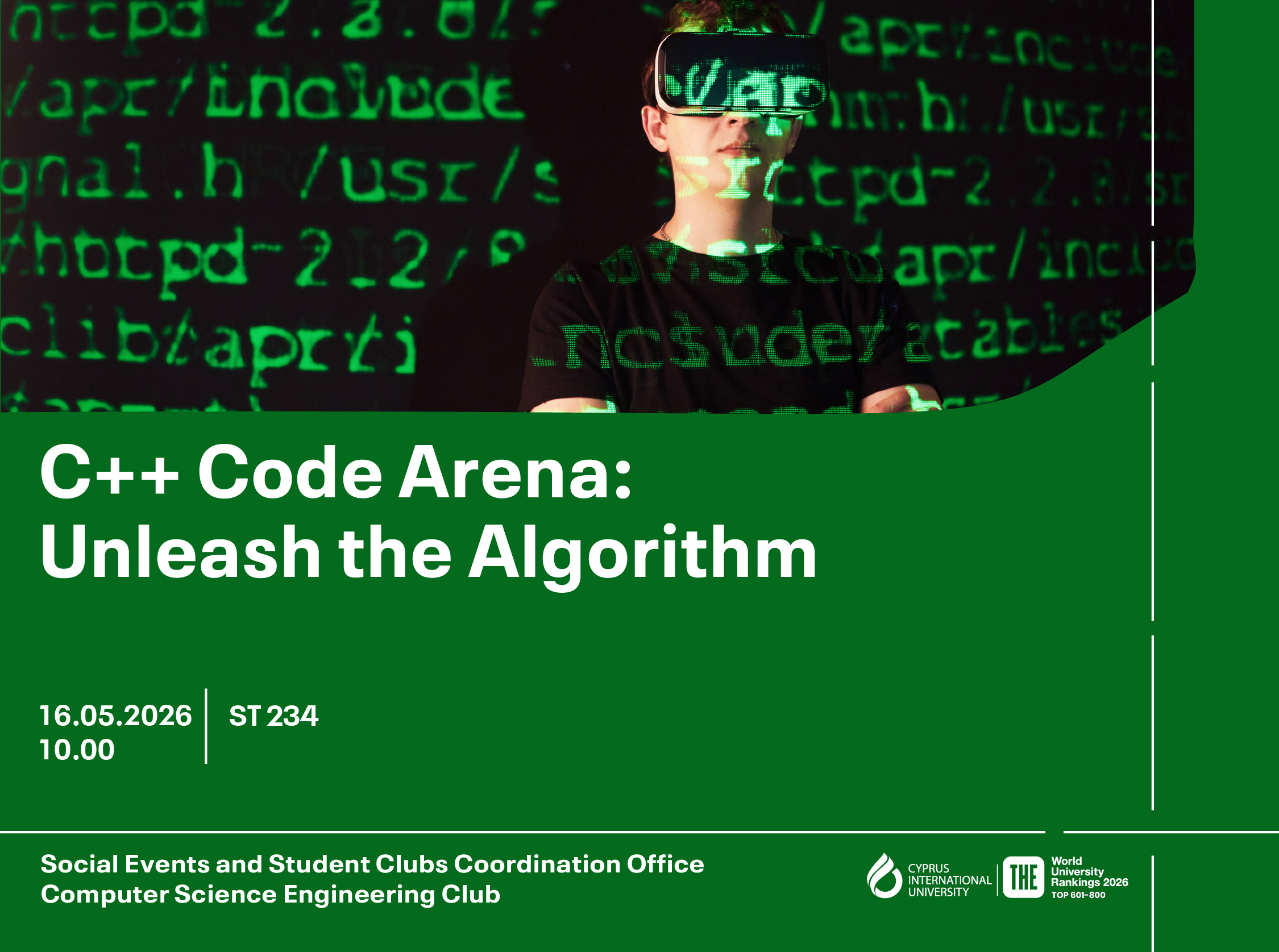 C++ Code Arena Unleash the Algorithm | CIU